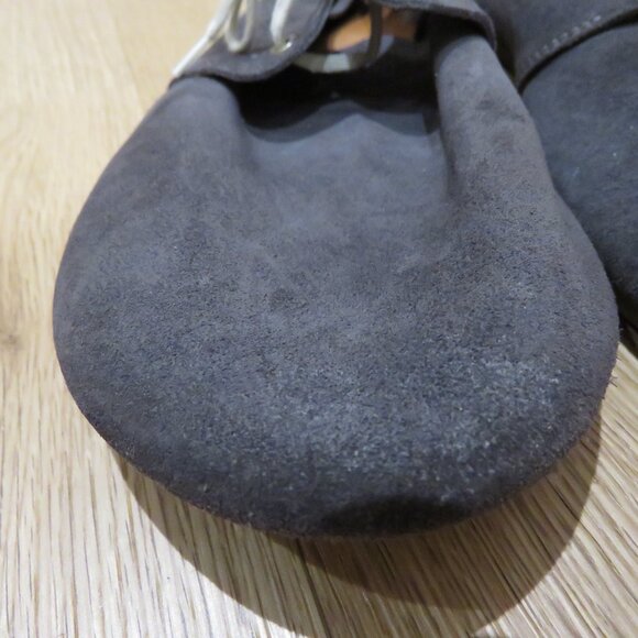 ZUZII FOOTWEAR Oxford Lace Up Barefoot Minimalist Shoes Carbon Dark Gray Suede - Picture 6 of 13